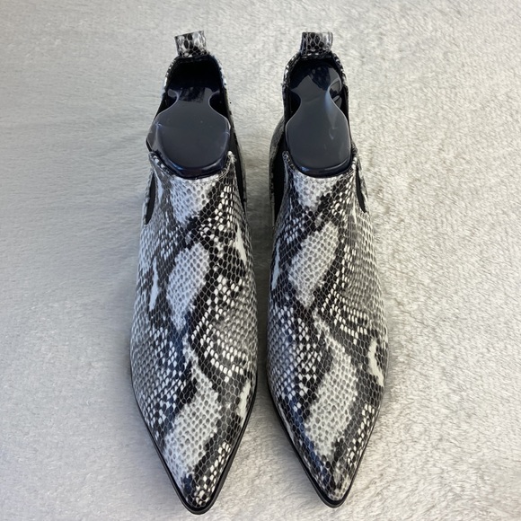 NEW| Snake Print Chelsea Ankle Booties - Picture 13 of 15